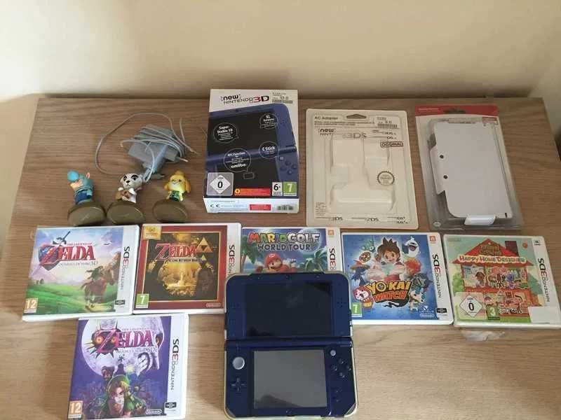 New Nintendo 3DS XL + 6 gier Zelda Animal Crossing - Najlepszy zestaw