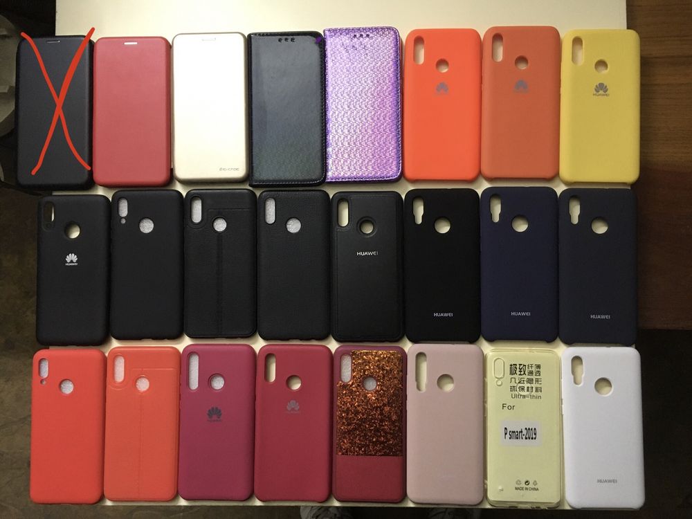 Чохол для huawei P40, 8X, Psmart + силикон накладка, книжка хуавей