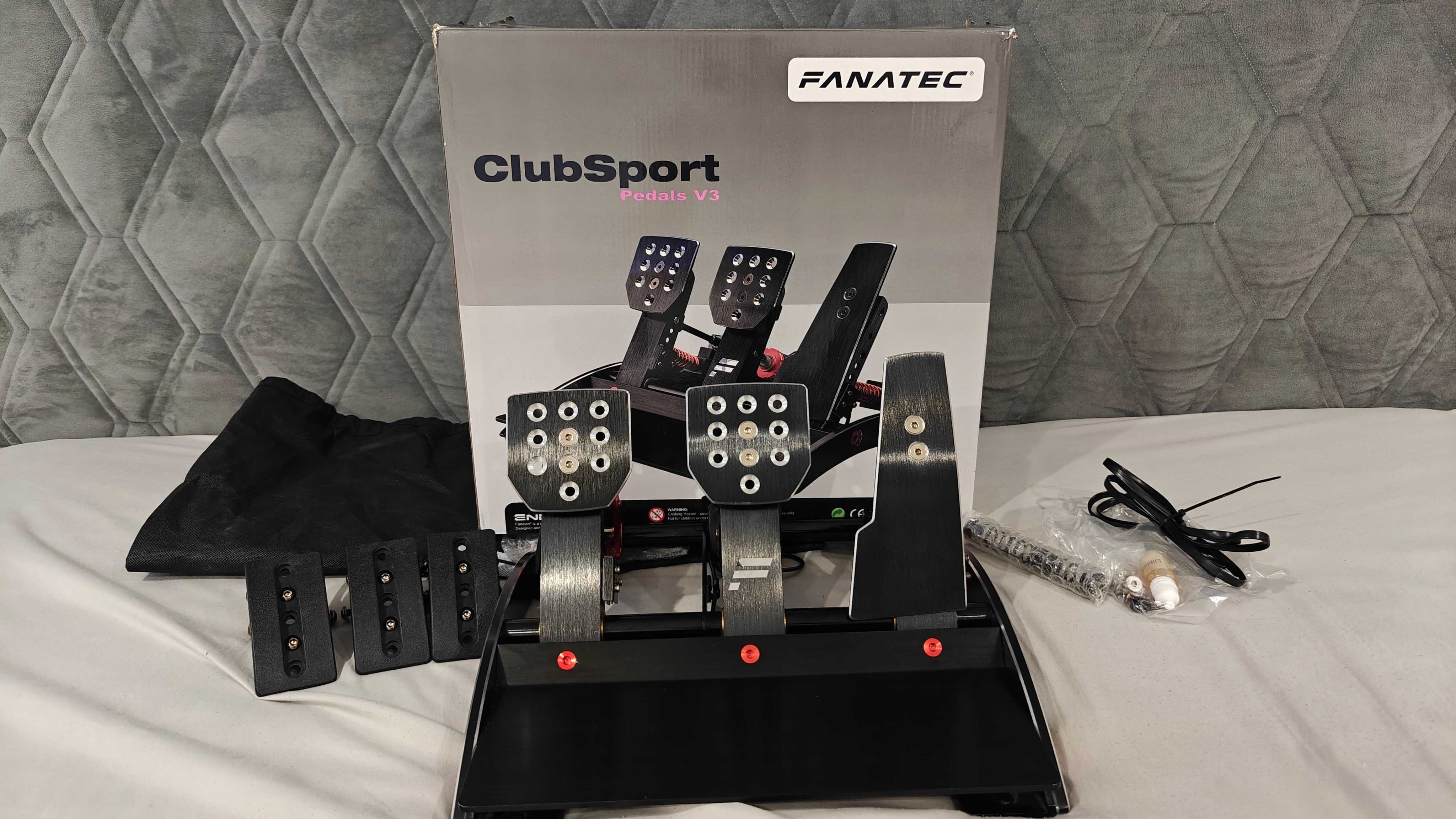Manipulatory, pedały Fanatec Clubsport V3 loadcell jak nowe!