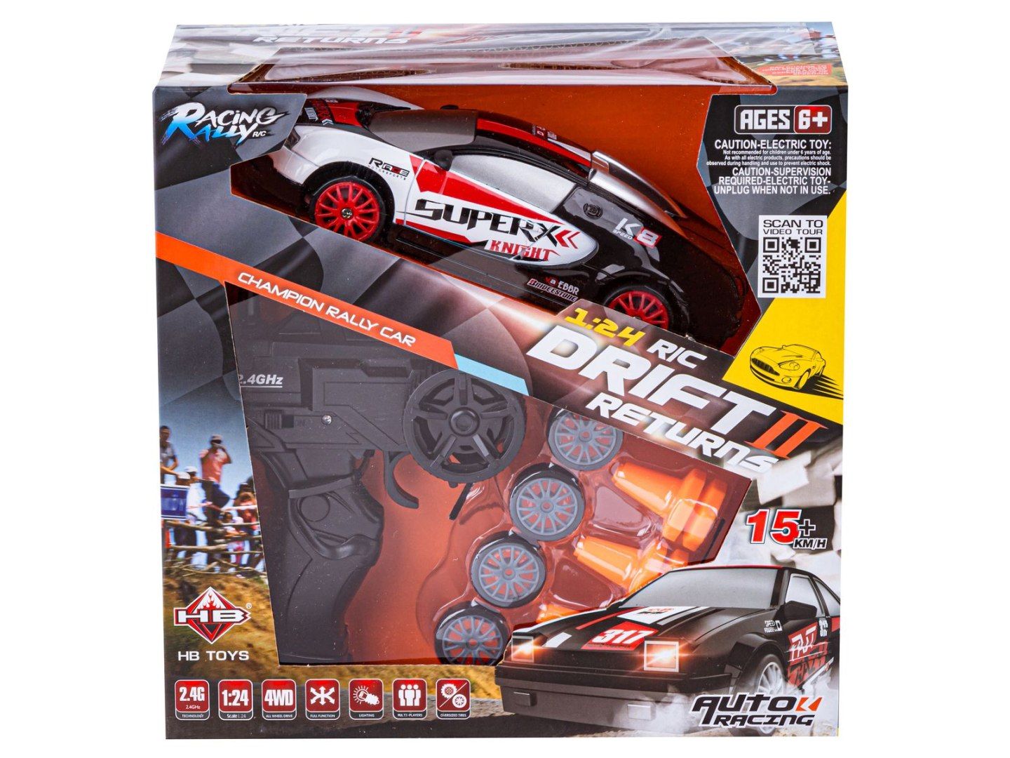 Samochód zdalnie sterowany Do Driftu, Drift 1:24 2,4 GHz 4WD BUGATTI