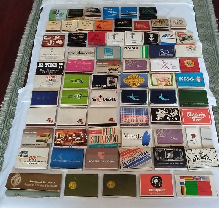 Coleção Composta Com 339 Caixas e Carteiras de Fósforos Anos 70/80/90