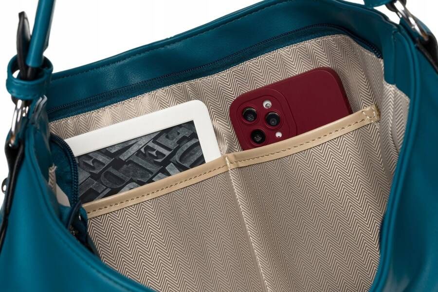 klasyczna shopperka damska ze skóry ekologicznej - rovicky