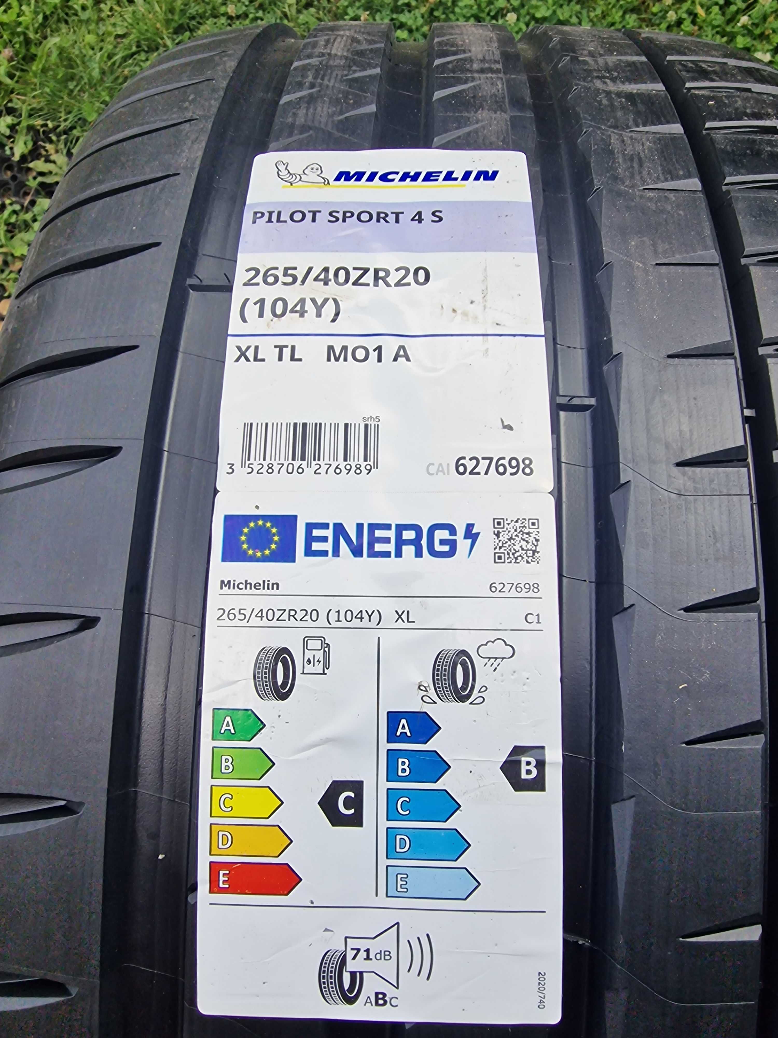 265/40/20 Michelin pilot 4S fabrycznie nowe z 17-22r MO1 Mercedes 2szt