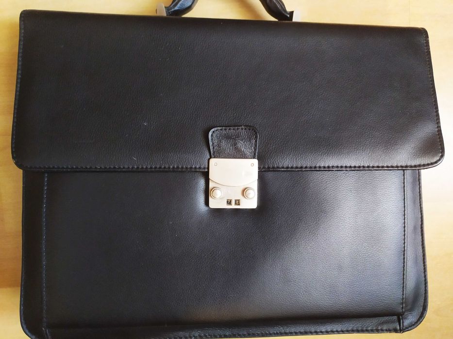 Torba czarna męska zamykana