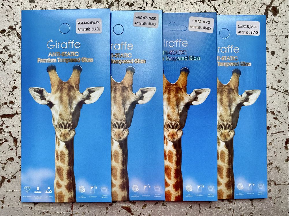 Защитное стекло для Samsung A70 A71 A72 A73 Giraffe скло самсунг