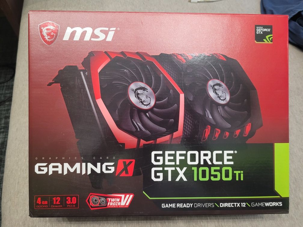 Karta graficzna GEFORCE MSI GTX 1050 Ti Gaming X