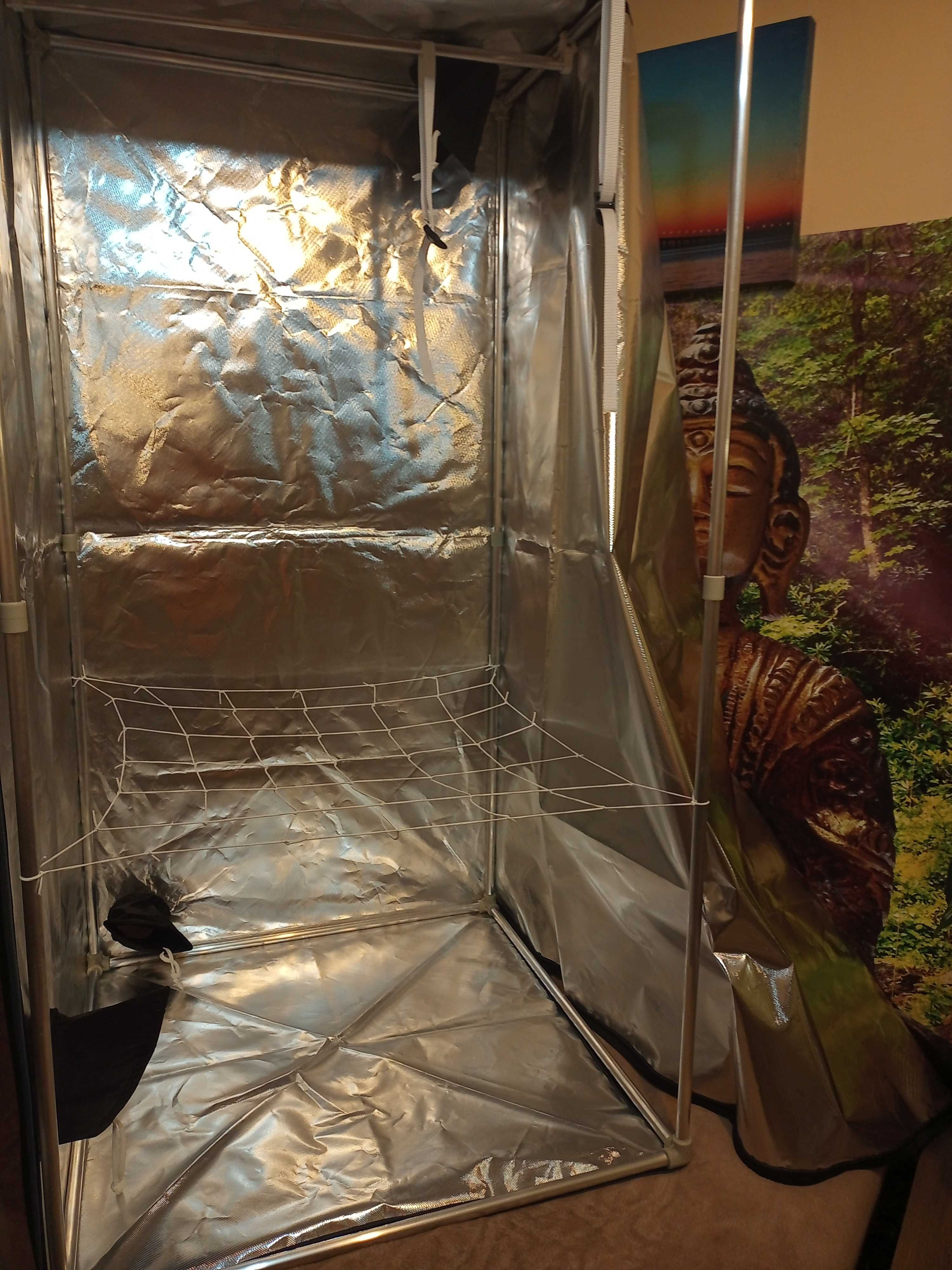 Growbox 90x90x180 tytoń zioła led hps mylar cbd thc szklarnia foliak