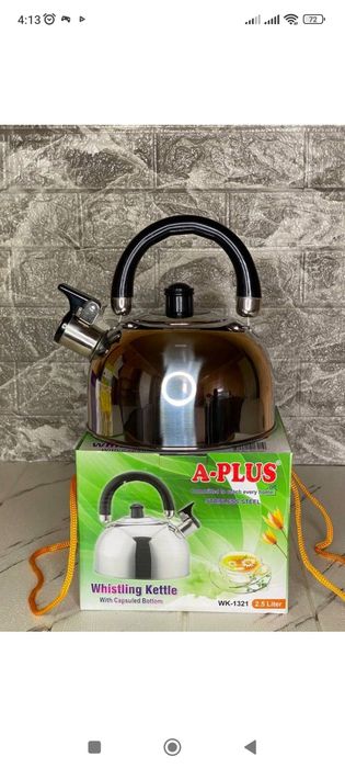 Нові чайники зі свистком 2,5 та 3 літра А Plus