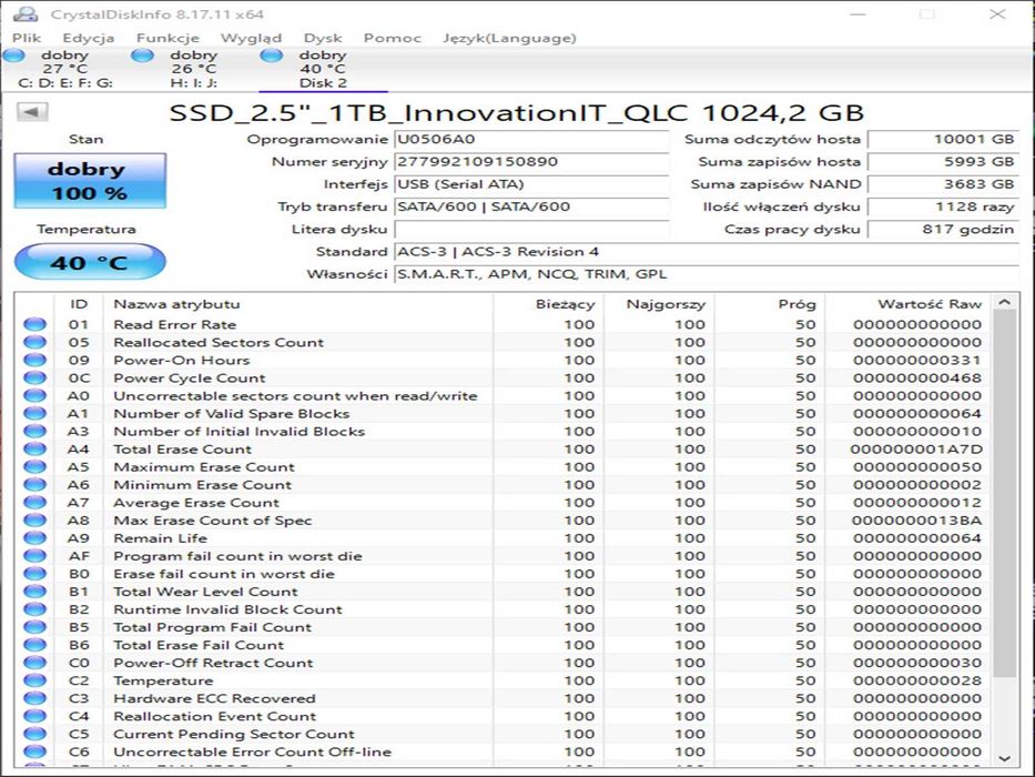 SSD 1TB InnoVaTion SuperiorQ QLc