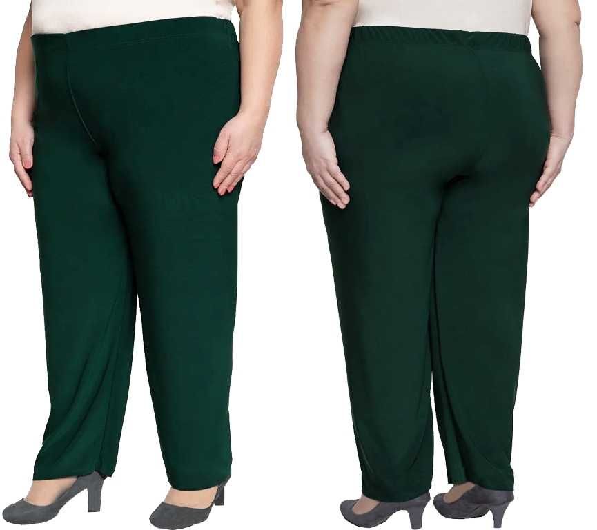 Spodnie wygodne, lejące, zieleń, ITY,  Plus Size  3XL - 54 / 56