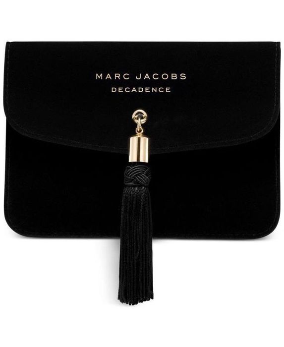 Клатч marc jacobs черный велюровый клатч