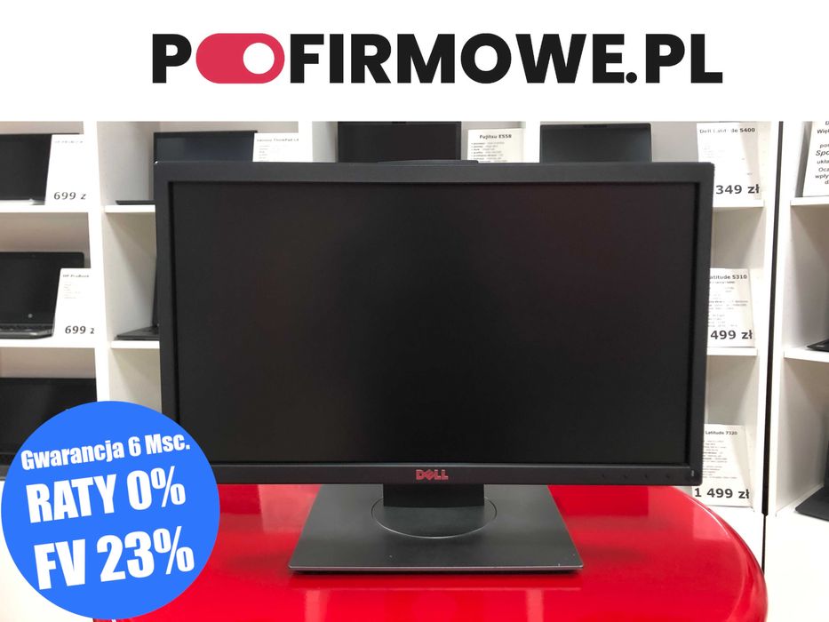 Tani Monitor Dell 20" Pełna Regulacja VGA DisplayPort HDMI USB