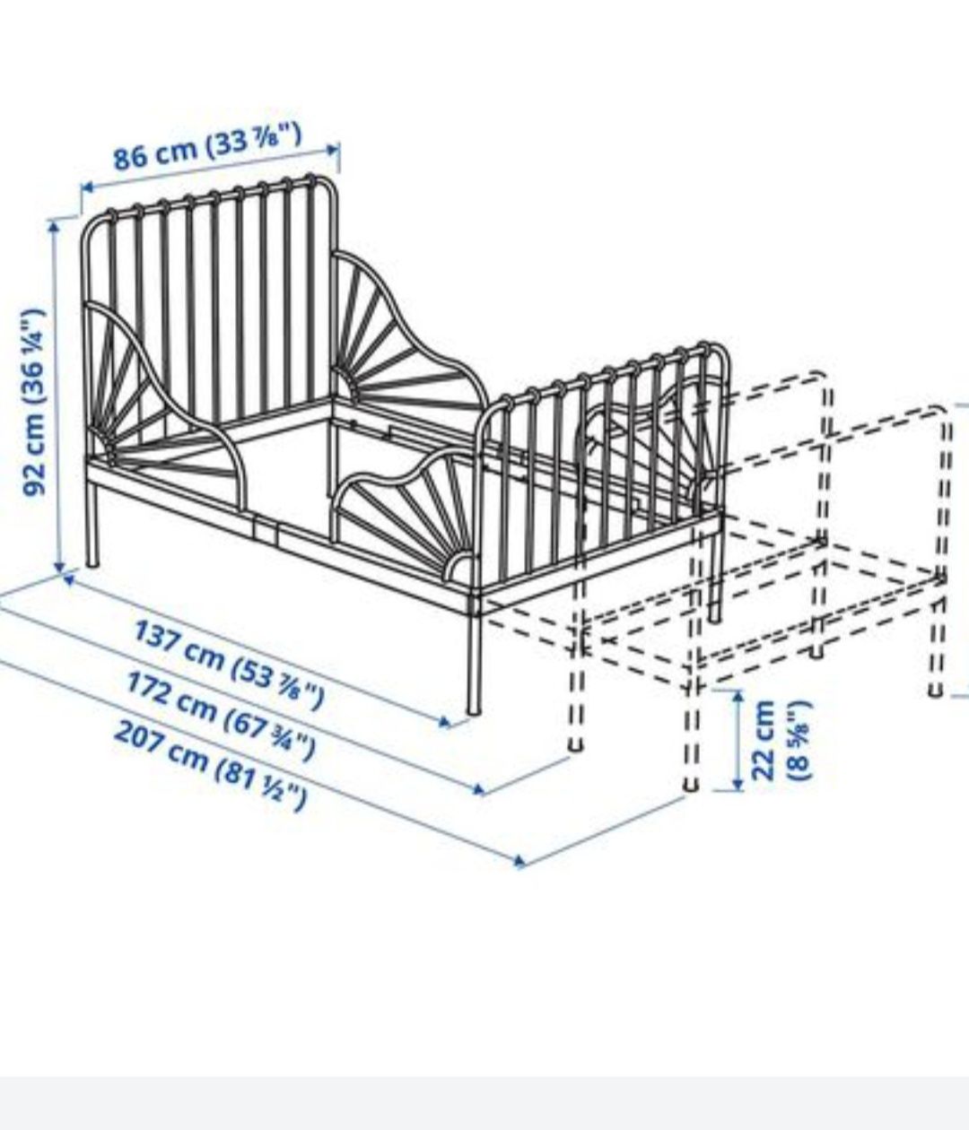 Łóżko Ikea rosnące razem z dzieckiem