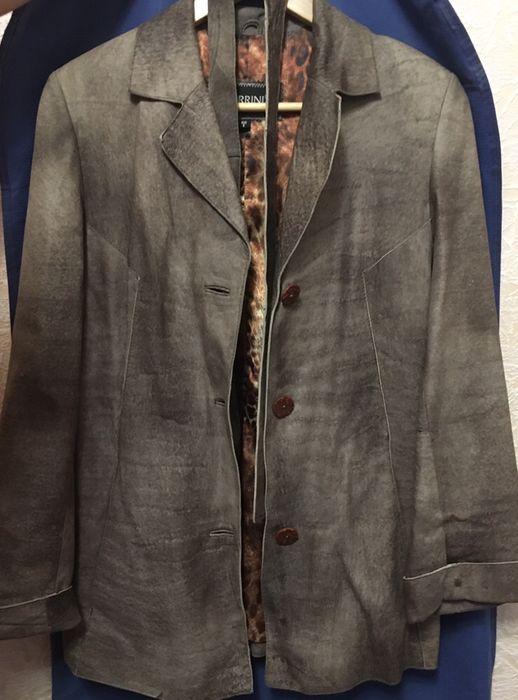 Кожаный пиджак женский (лето)