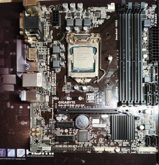 Материнская плата Gigabyte GA-B150M-DS3H (s1151, Intel B150, PCI-Ex16)