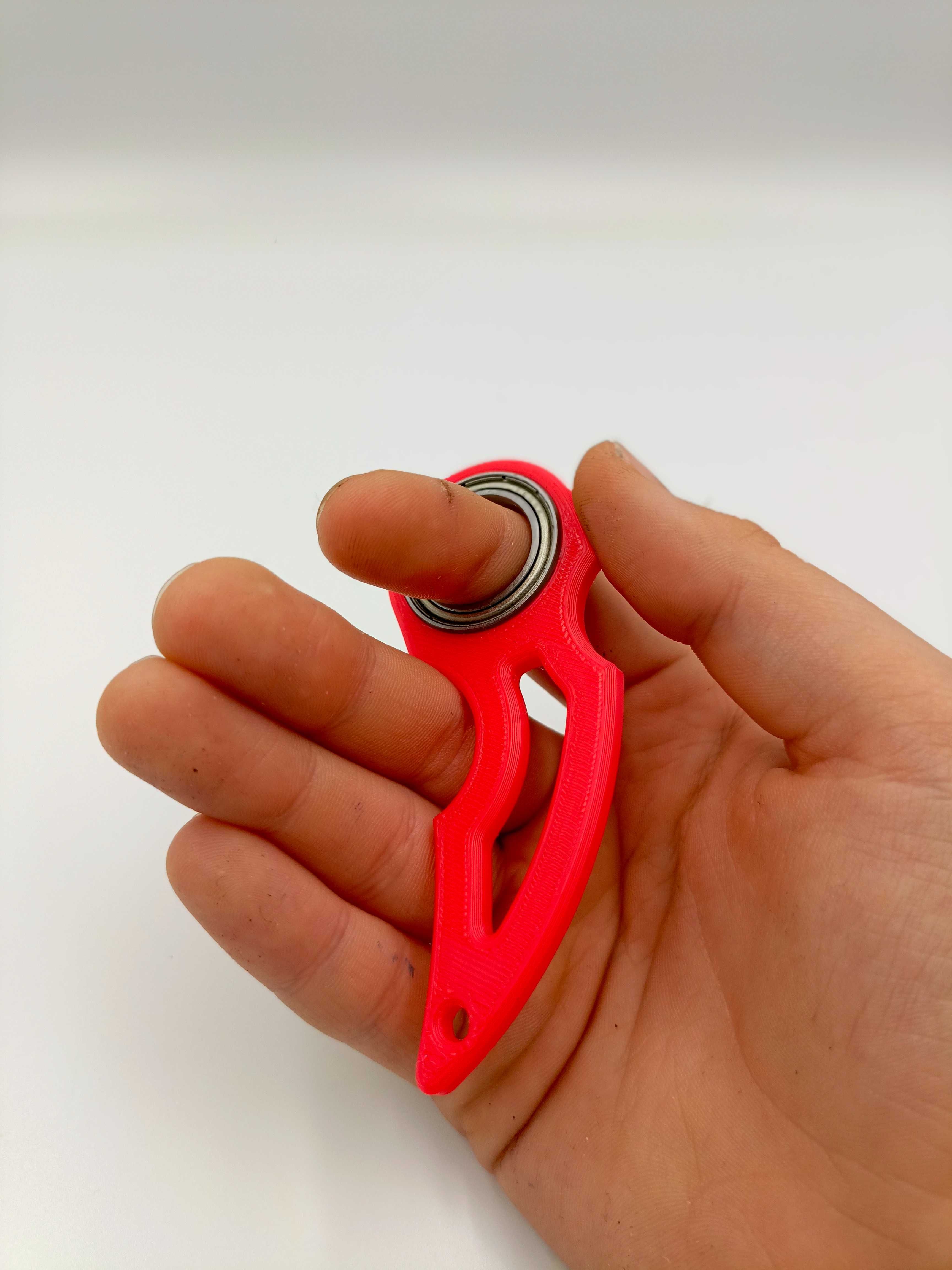 keyrambit fidget keyspinner brelok rekinek komplet zabawka spinner