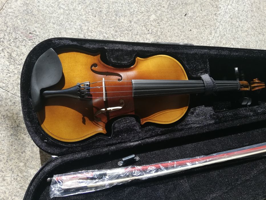 Violino de madeira castanho 4/4 retro