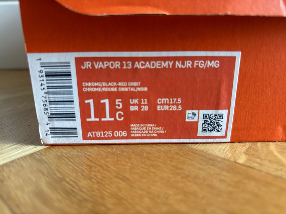 Korki dziecięce r.28,5 nike mercurial vapor Neymar njr jr fg/mg