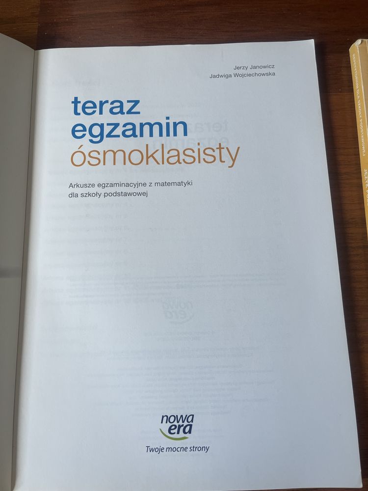 Teraz Egzamin ósmoklasisty 8 klasaPolski Matematyka Angielski Nowa Era