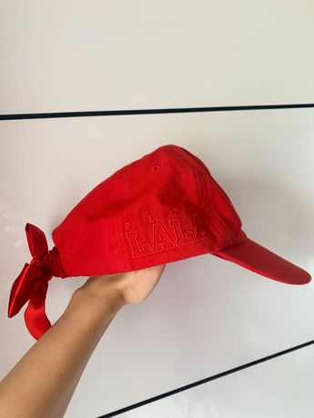 Plny lala czapka z daszkiem miłość bow red