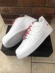 Promocja\Posiadać Dowód*air NikeForce1Supreme BrązowyUnisexTrampki