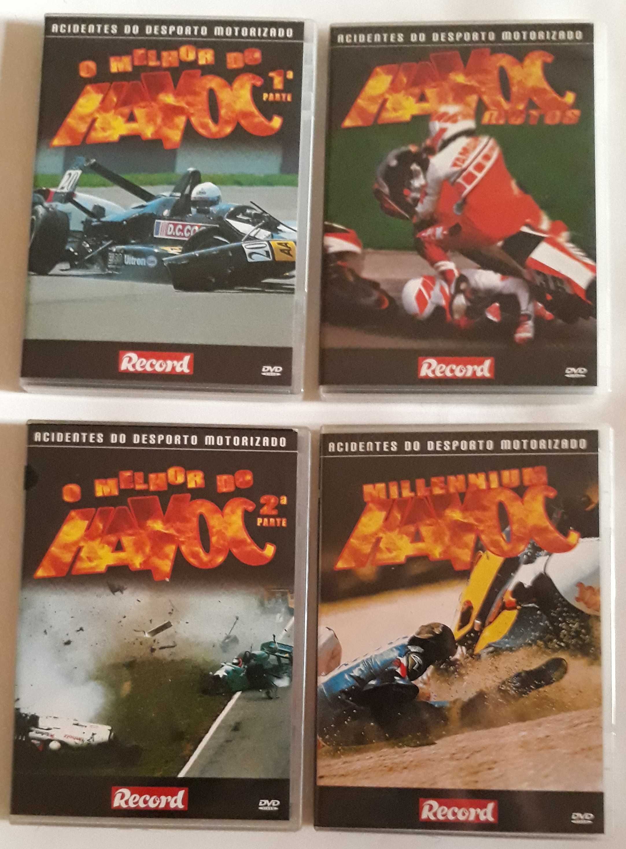 4 DVD's de Acidentes de deportos motorizados