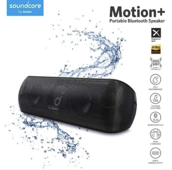 Bluetooth Колонка Anker Soundcore Motion plus. 30W, AptX,