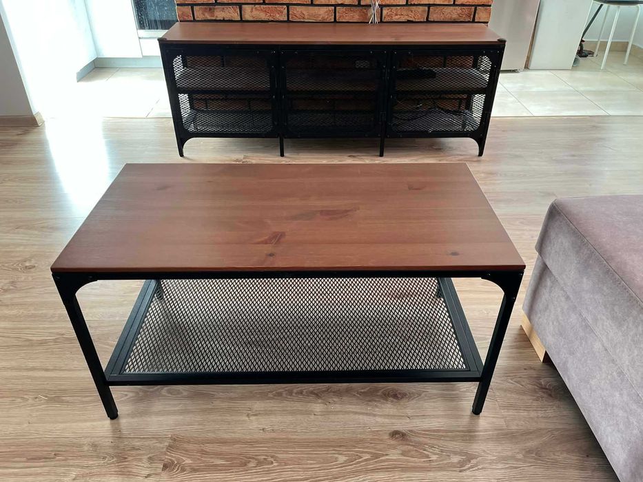 Regał pod TV  + stolik - FJALLBO IKEA