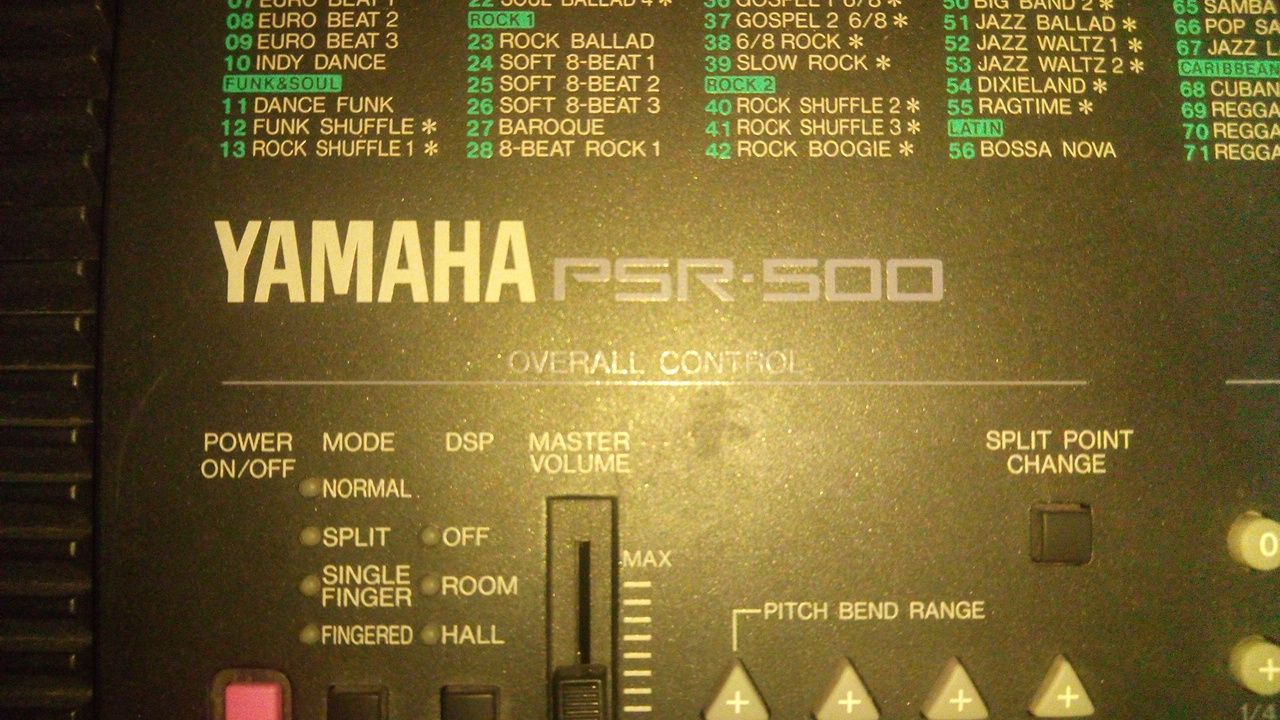 Teclado Yamaha PSR-500