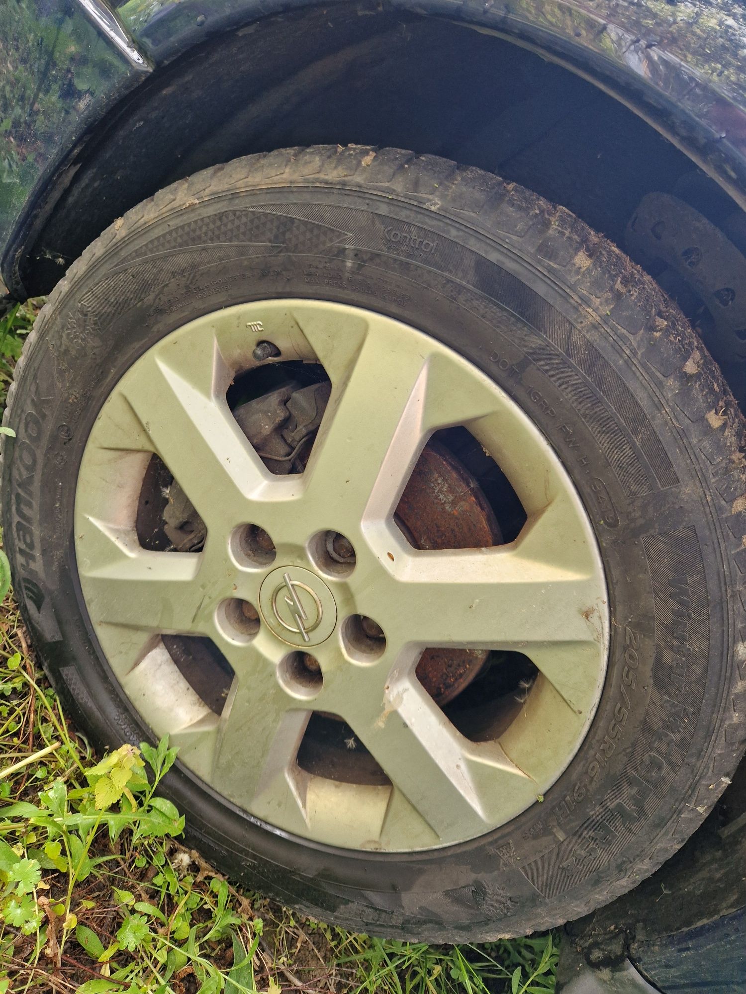 Alufelgi 16" ,felgi , koła  5x110 Opel  opony zimowe Astra G części