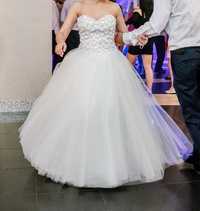 Suknia ślubna rozmiar 36, 158cm + ok. 10cm obcas