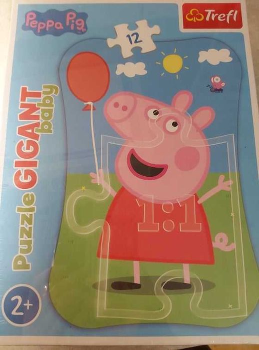 Puzzle gigant Świnka Peppa 12 el TREFL 2+