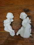 Par de anjos em gesso