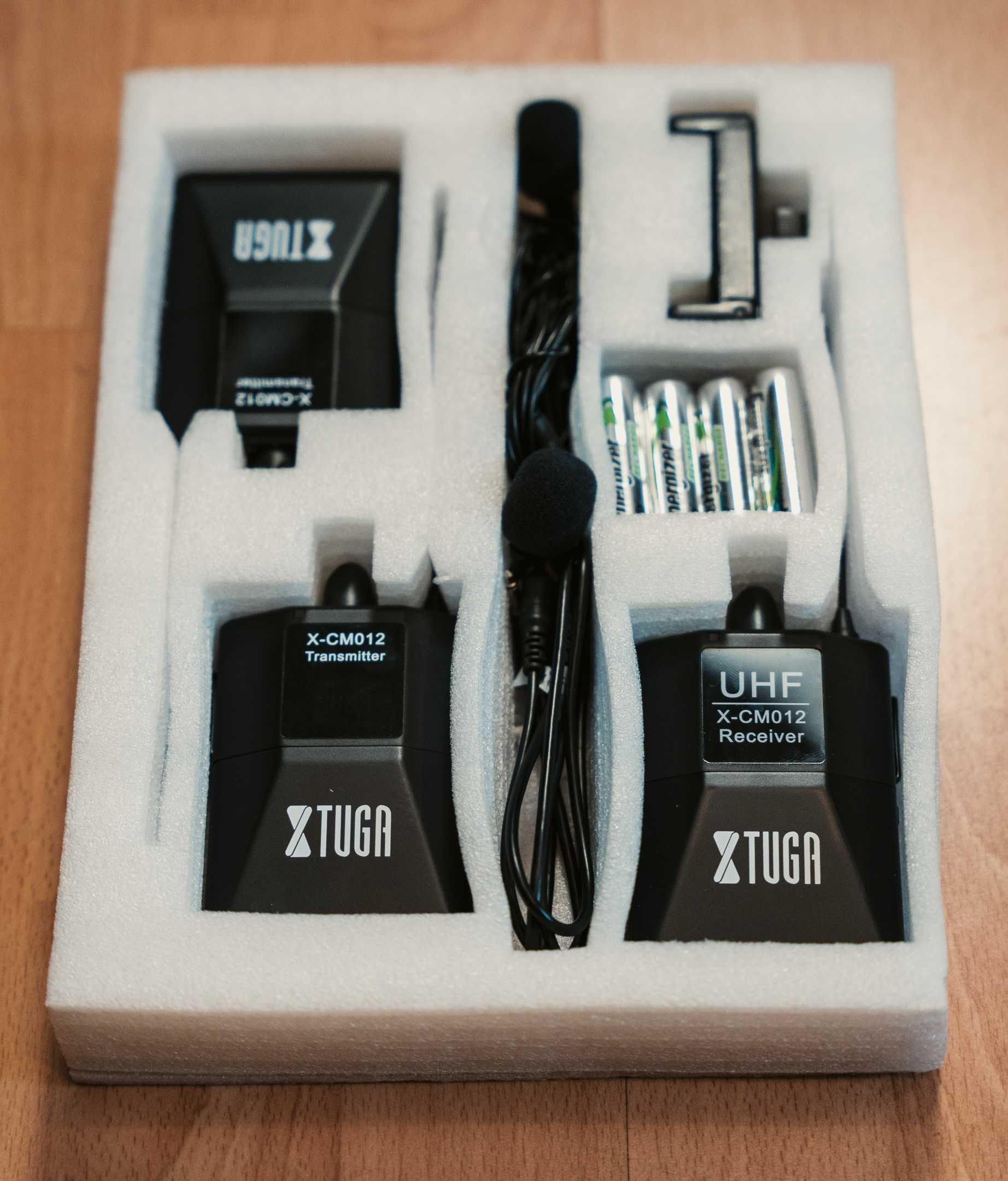 PROFESJONALNE Mikrofony XTUGA X-CM012 UHF Bezprzewodowe Lavalier