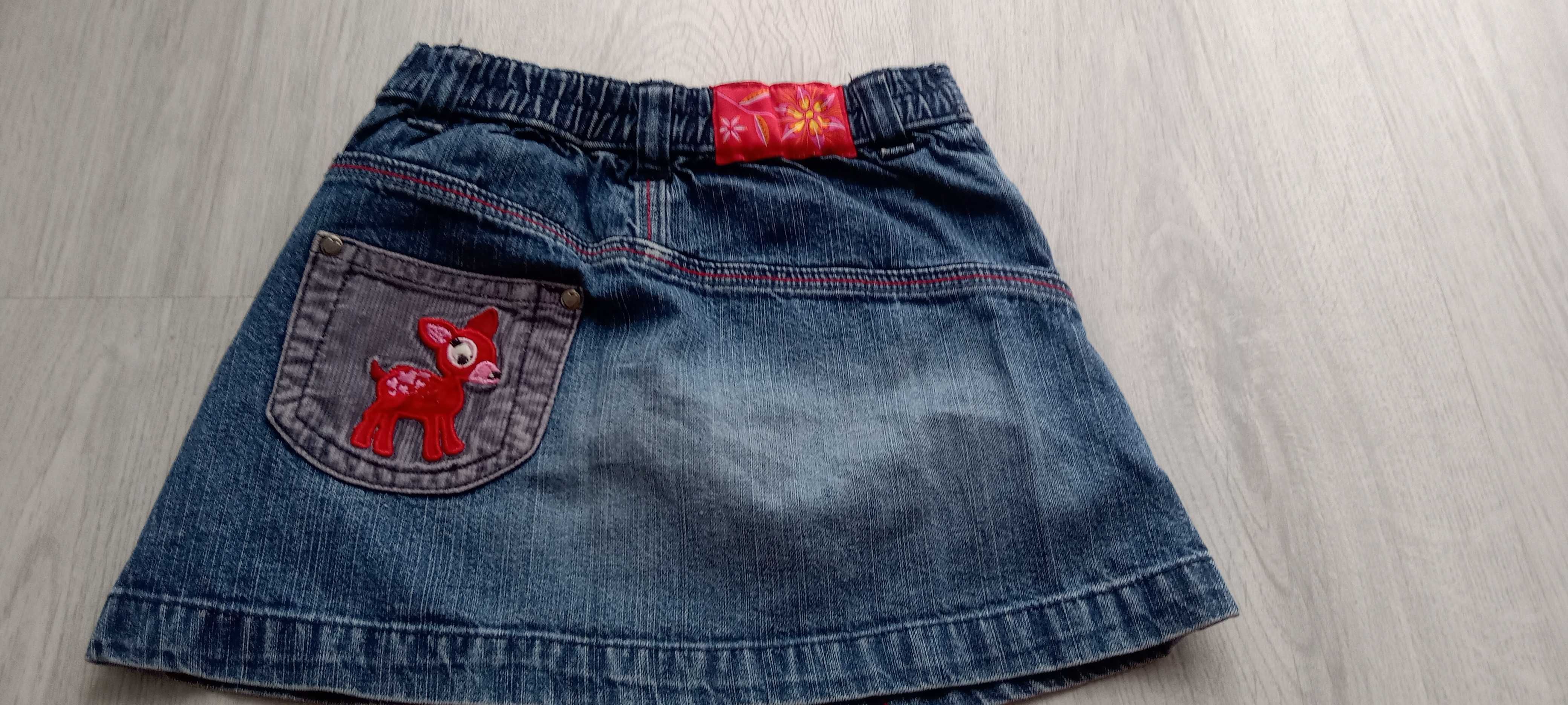 Spódnica  dziewczęca jeans h&m 3 latka