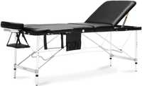 Stół, łóżko do masażu 3-segmentowe aluminiowe XXL