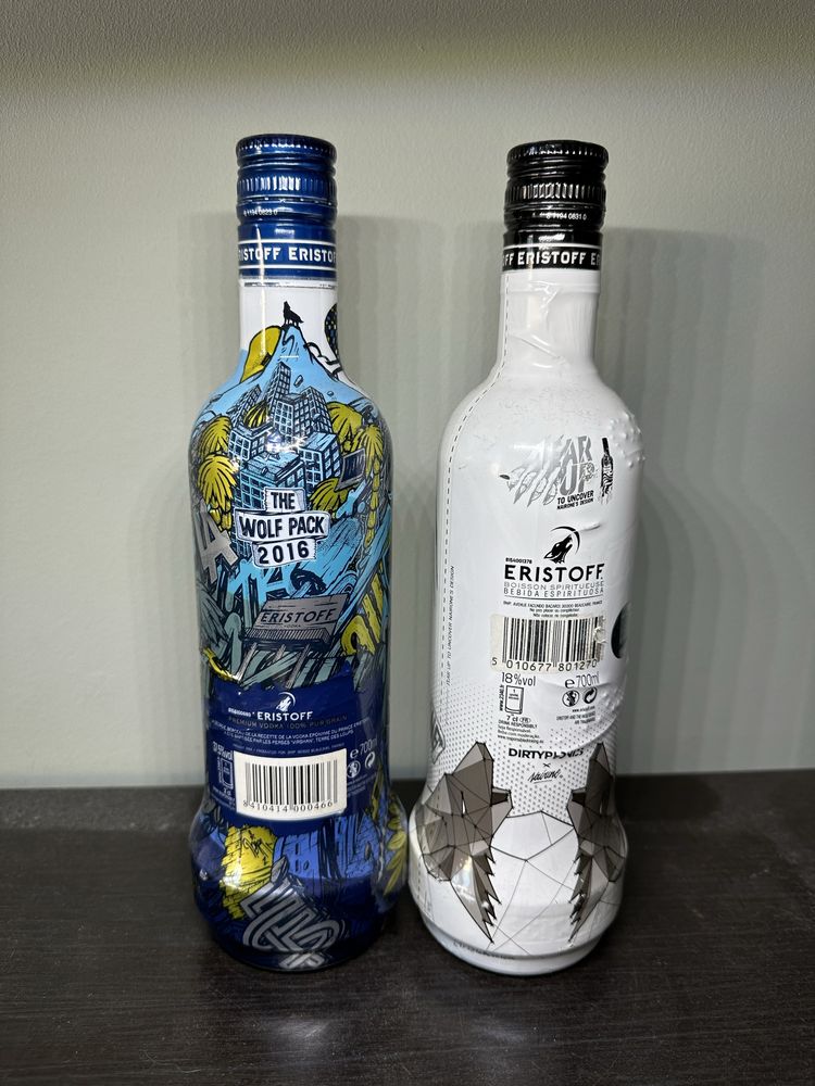 2 Garrafas de Eristoff Vodka Coleção Limitada Nairone Dirtyphonics