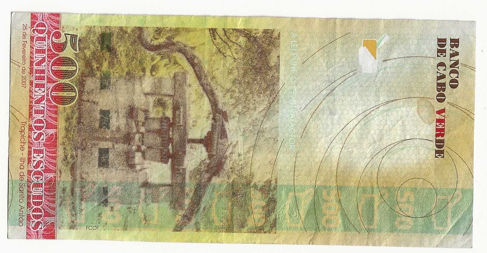 Nota de 500$00 de 2007 de Cabo Verde