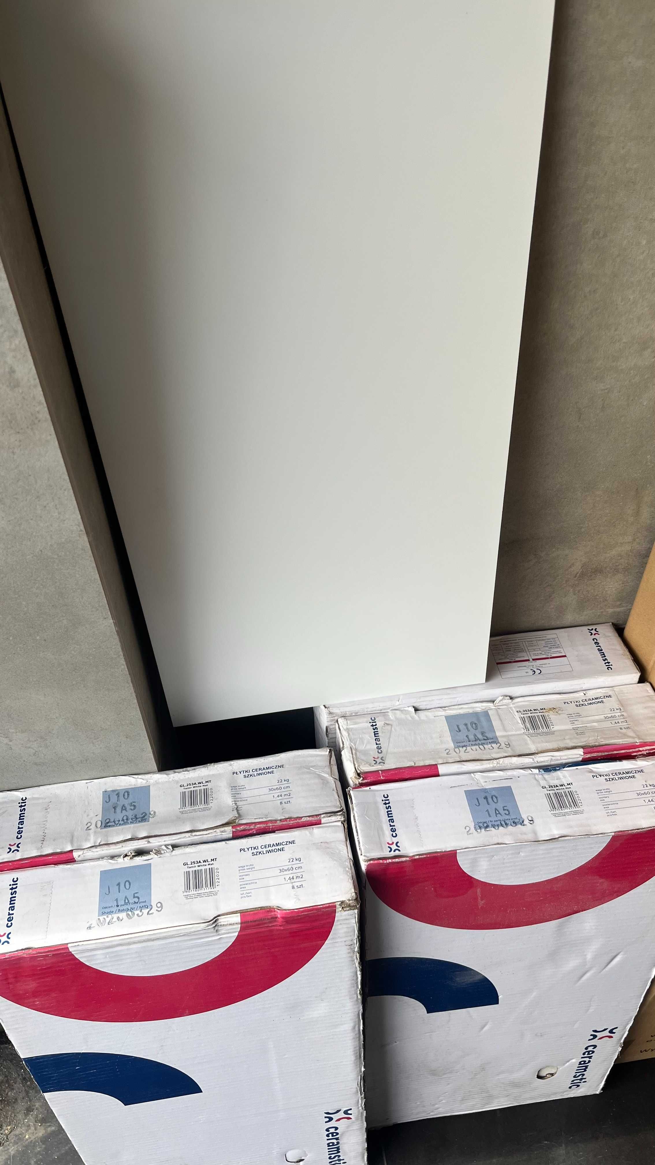 Okazja!  Płytki ścienne, gres szkliwiony Biały Mat - 5 paczek / 7,2m2