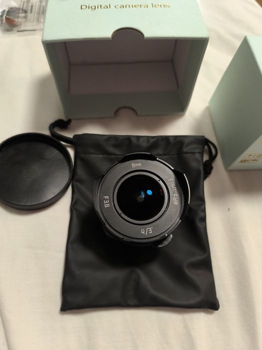 lente de olho de peixe F3,8 de 8 mm lentes para câmaras SLR lente HD g
