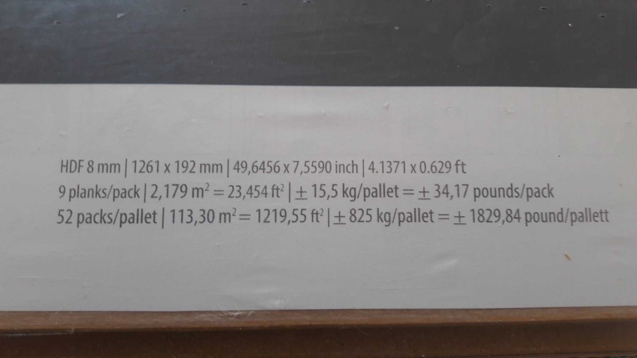 Nowe panele podłogowe Metamorphose Dąb Nelson 900449 Klasa AC5 
28 m2