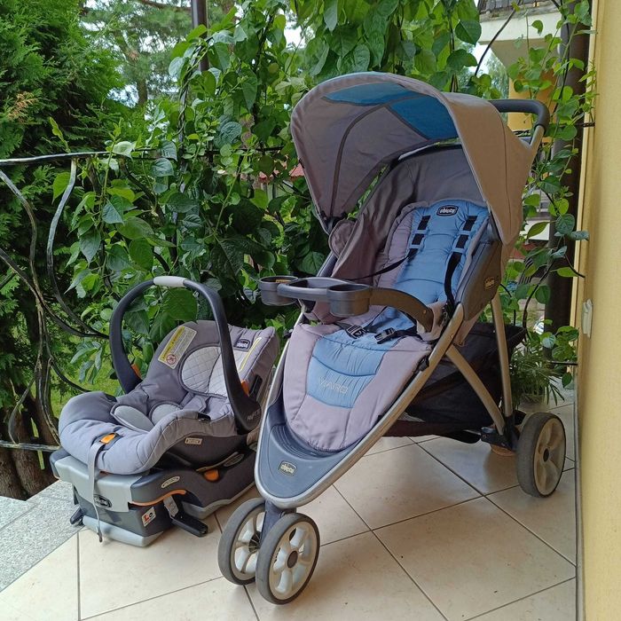 Wózek Chicco 2w1 spacerowy plus nosidełko/fotelik samochodowy