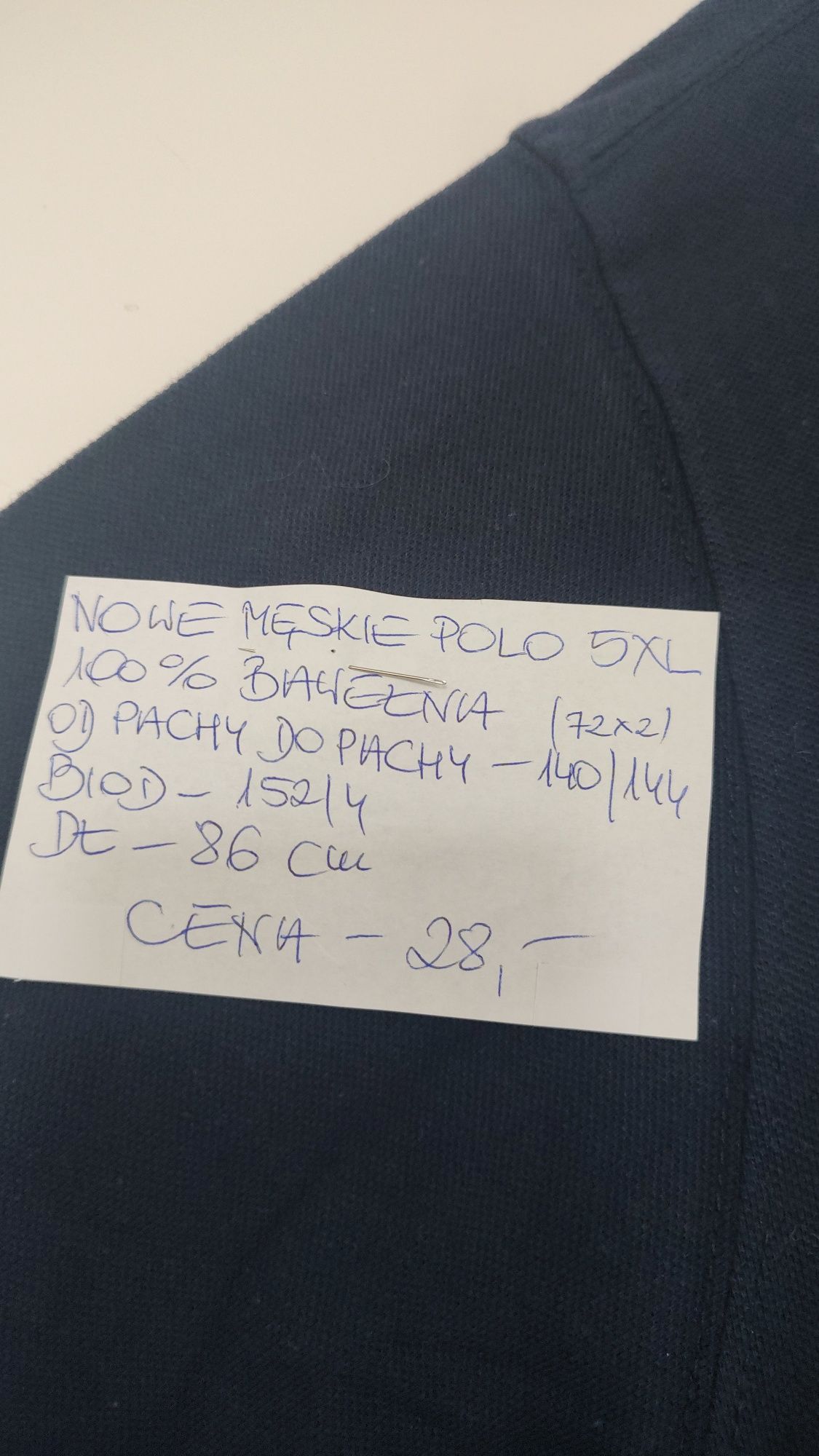 Nowe męskie polo z nadrukiem rozmiar 5 Xl