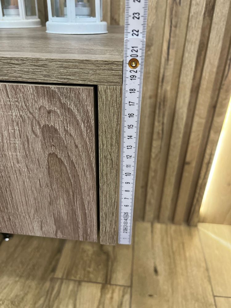 Toaletka, biurko stolik RTV podwieszane. 107x45 wys 20 cm. Dab Wotan