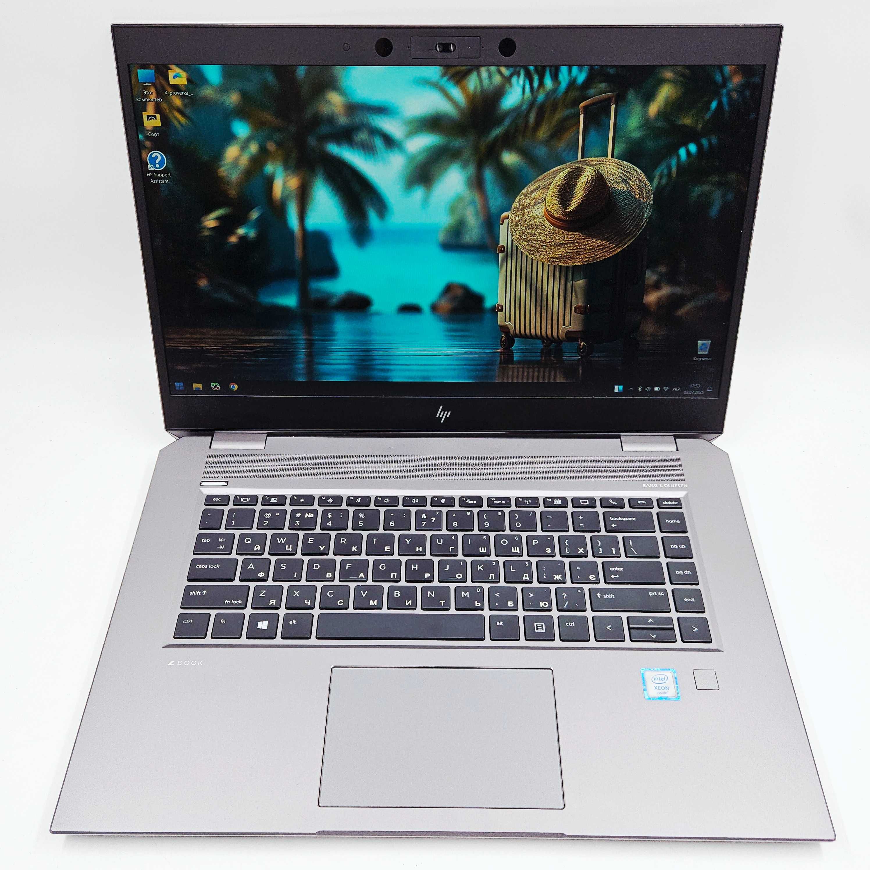 Ноутбук HP Zbook Studio G5 (15,6"IPS,FHD/Xeon E2186M/P1000/16GB/512GB)