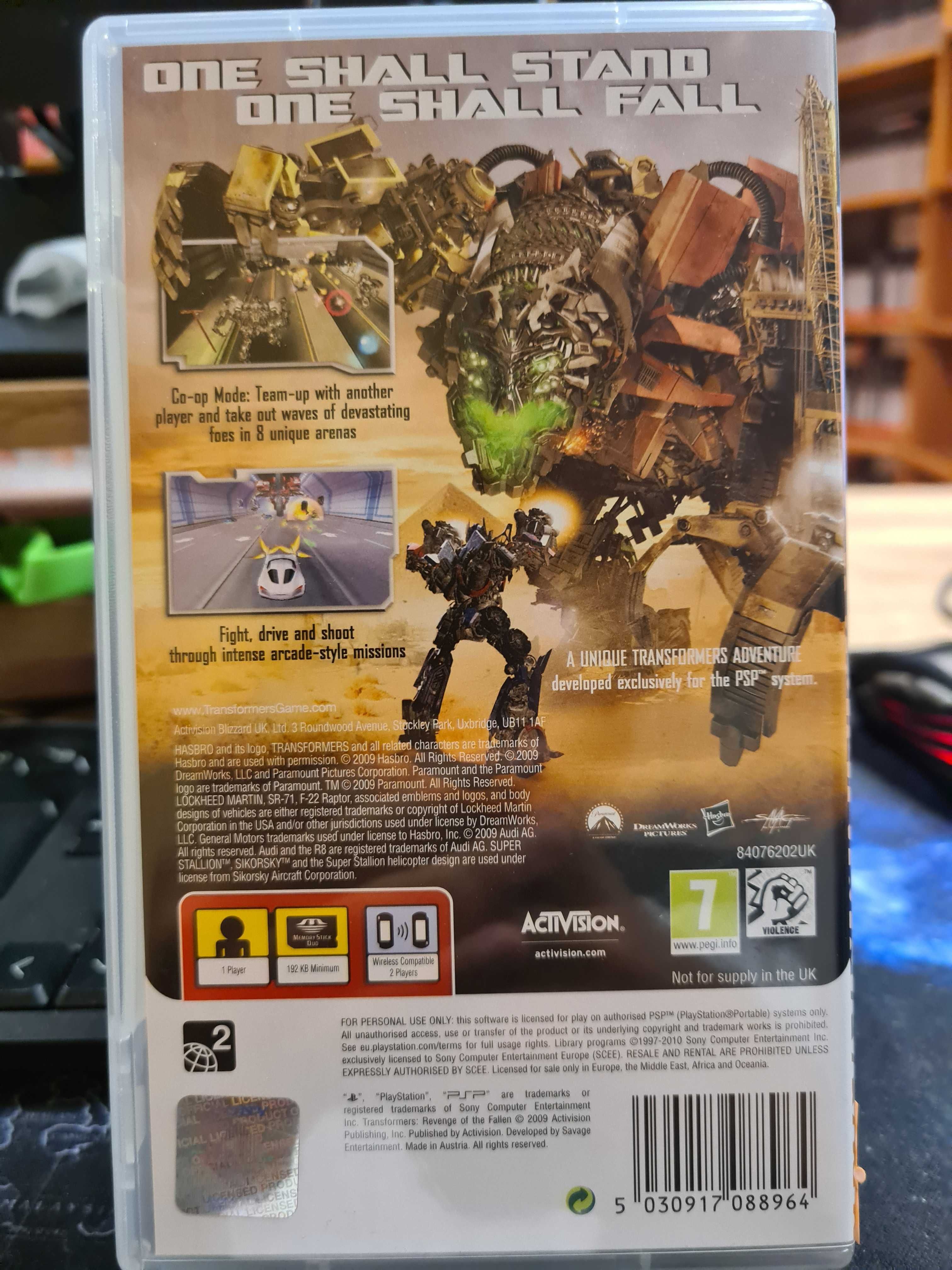 Transformers: Revenge of the Fallen - The Game PSP