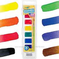 Моющиеся акварельные краски от crayola. washable watercolors