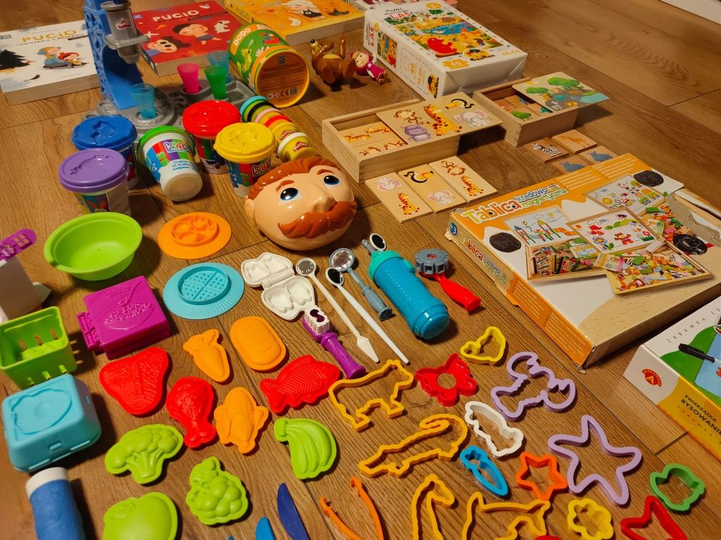 Zabawki, książki Pucio, Play Doh