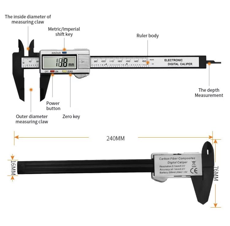 електронний цифровий штангенциркуль
