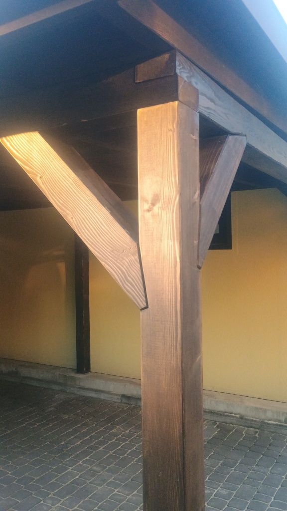 Zadaszenia tarasu wiaty drewniane garażowe carport zadaszenia z roletą